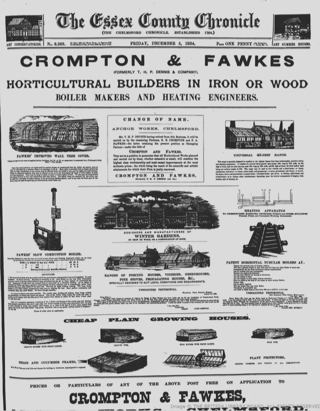 Essex Chronicle 5th DEcember 188