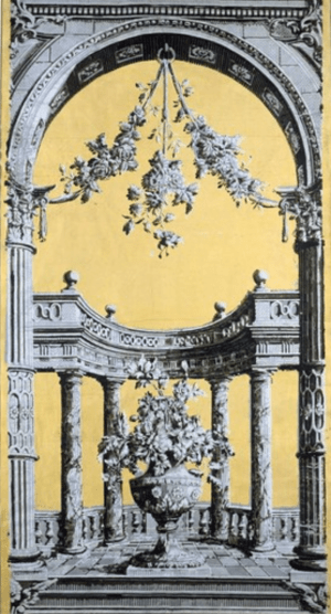 Classical 'arch and pillar ' pattern 1760s, Bourton V&A