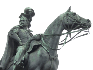 Lord Tredegar on Sir Briggs, in Gorsedd Gardens, Cardiff, image from http://www.waymarking.com