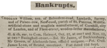 Perry's Bankrupt Gazette, October 1833 
