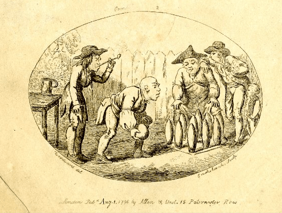 View of a skittle ground at Hampstead, 1796 British Museum