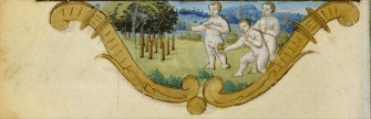 Nouvelle acquisition latine 392, fol. 156v, Encadrement, French Rouen 1515