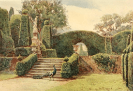 The Terrace at Brockenhurst, from Some English Gardens