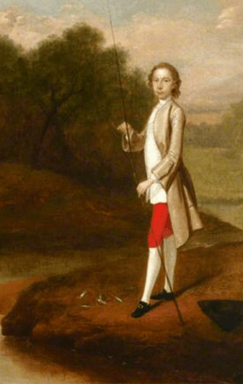  Portrait of an Unknown Boy Fishing, Possibly Christopher Lethieullier, Arthur Devis, 1749, National Trust [hanging at Uppark]