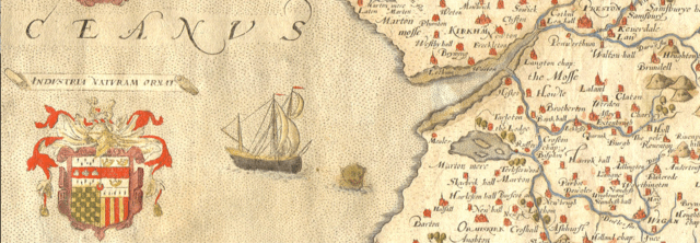 detail from Saxton's map of Lancashire 1579 http://library.lancs.ac.uk/maps/Map2G1577.jpg 