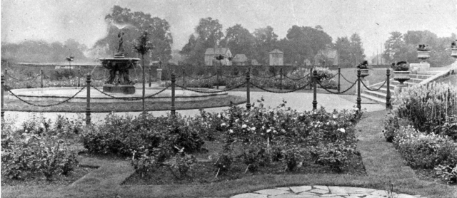 The Rose Garden at Raynes Park, which could be seen from the railway