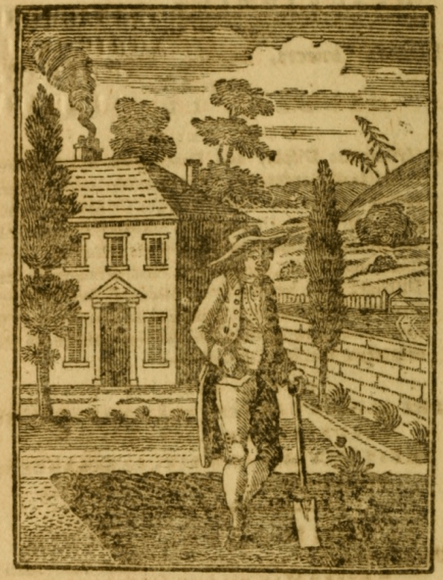  the fronispiece of the Gardeners Vade Mecum